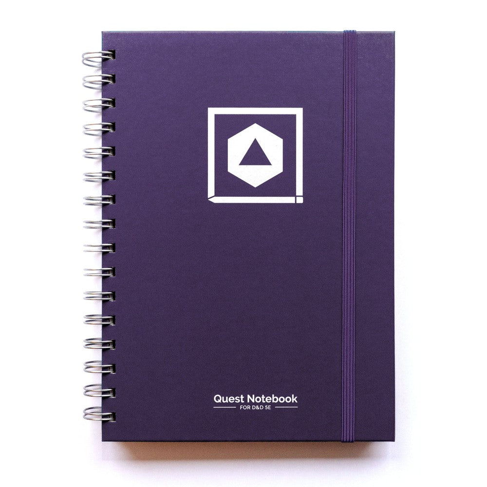 D&D Character Quest Notebook - Mystic Purple