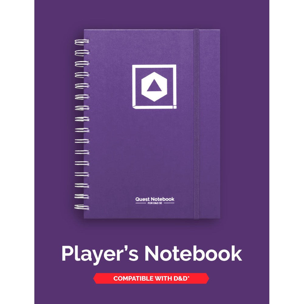 D&D Character Quest Notebook - Mystic Purple