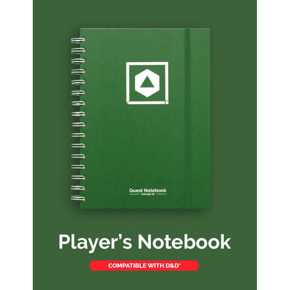 D&D Character Quest Notebook - Wild Green