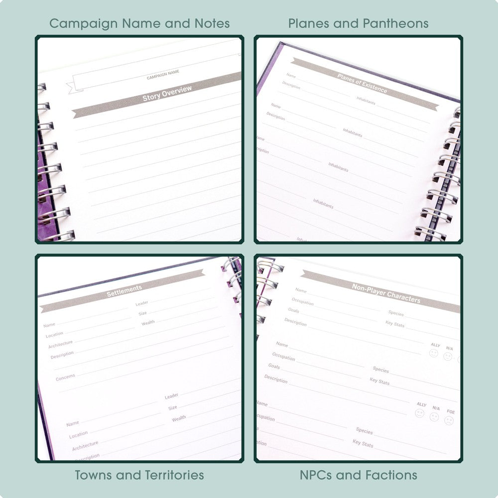 Game Master's Quest Journal - Mystic Purple
