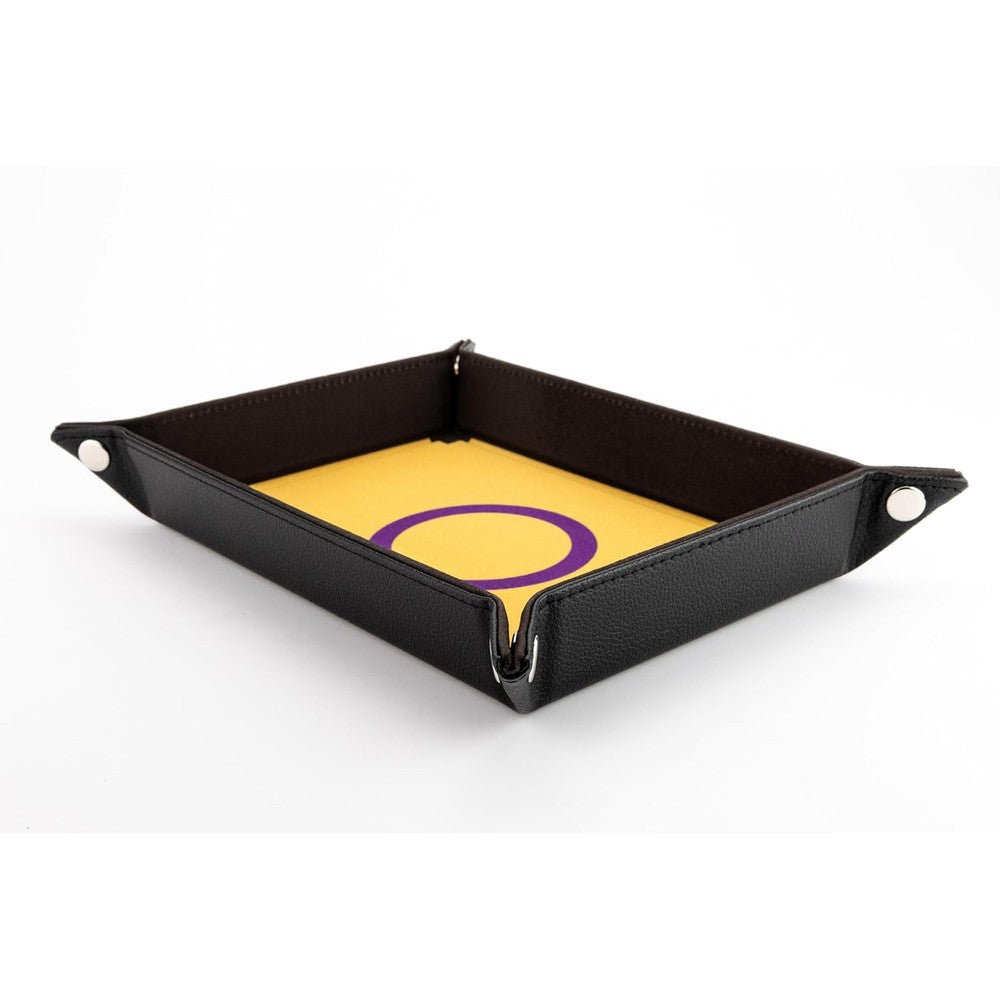 Fanroll: Pride Fold Up Velvet Dice Tray: Intersex