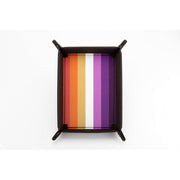 Fanroll: Pride Fold Up Velvet Dice Tray: Lesbian