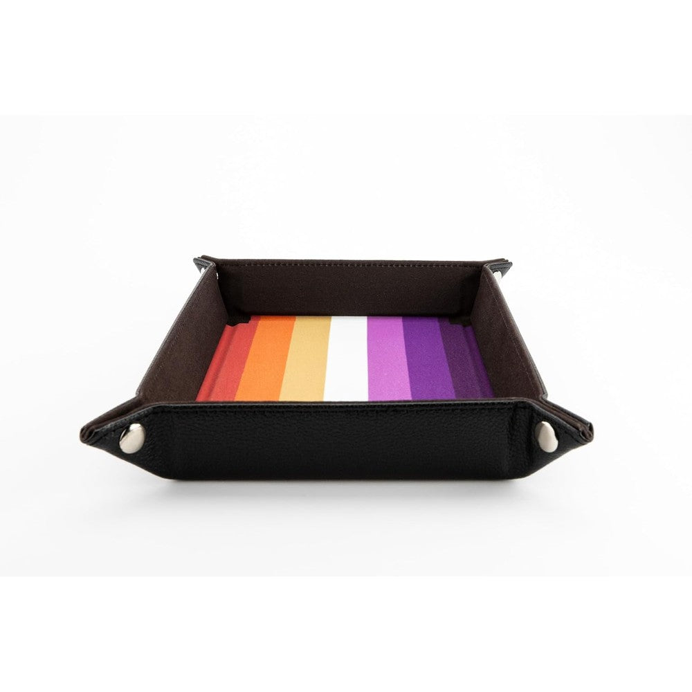 Fanroll: Pride Fold Up Velvet Dice Tray: Lesbian