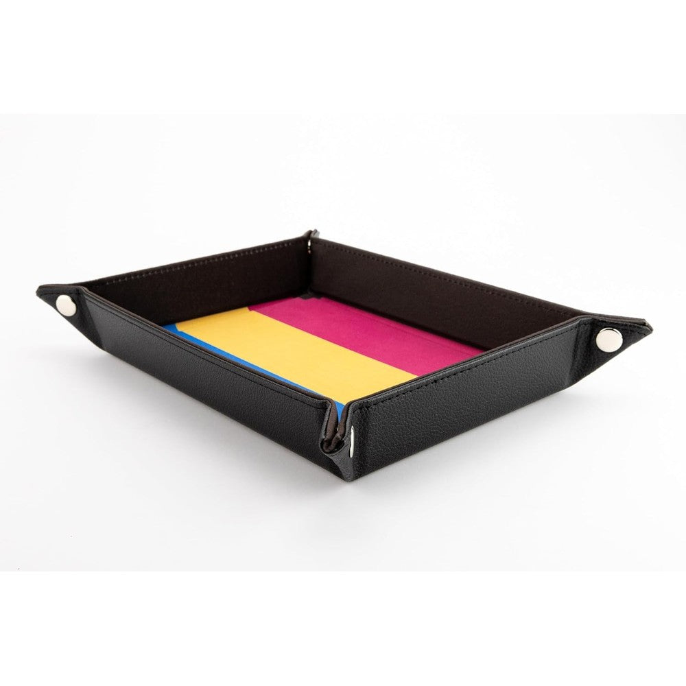 Fanroll: Pride Fold Up Velvet Dice Tray: Pansexual