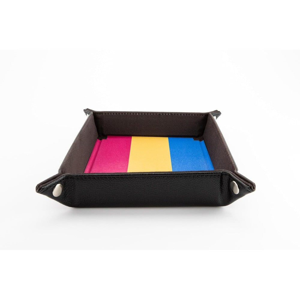 Fanroll: Pride Fold Up Velvet Dice Tray: Pansexual