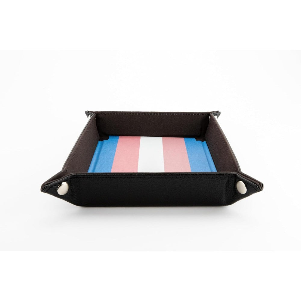 Fanroll: Pride Fold Up Velvet Dice Tray: Transgender