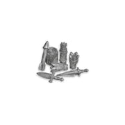 PolyHero Dice - Ranger 8 Dice Set Silverwing