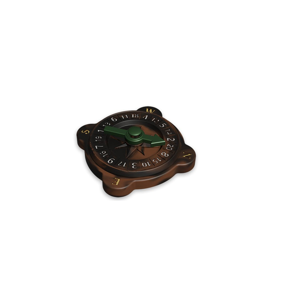 PolyHero Dice - Ranger Compass D20 in Darkwood
