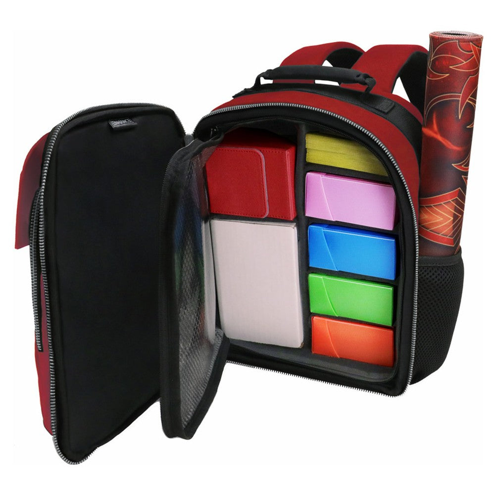 ENHANCE Tabletop Collectors Edition Compact Trading Card Backpack - Red