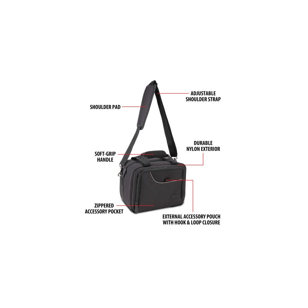 USA Gear Nintendo Switch and Accessory Case with Shoulder Strap - Black