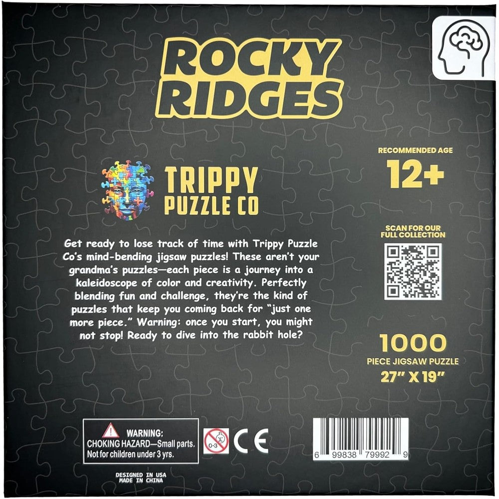 Trippy Puzzles - 1000 Piece Jigsaw Rocky Ridges