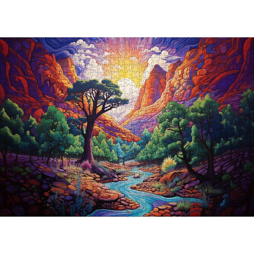Trippy Puzzles - 1000 Piece Jigsaw Zion Zen