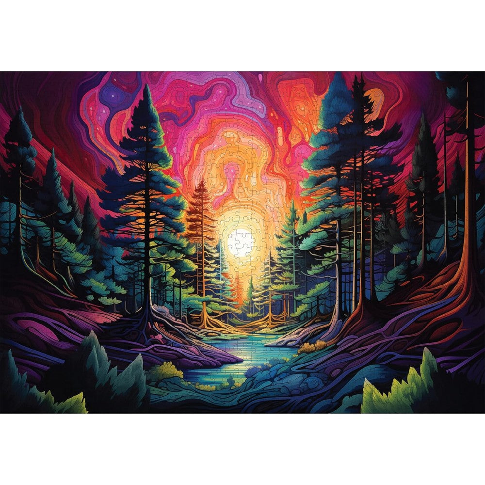 Trippy Puzzles - 1000 Piece Jigsaw Trippy Timber