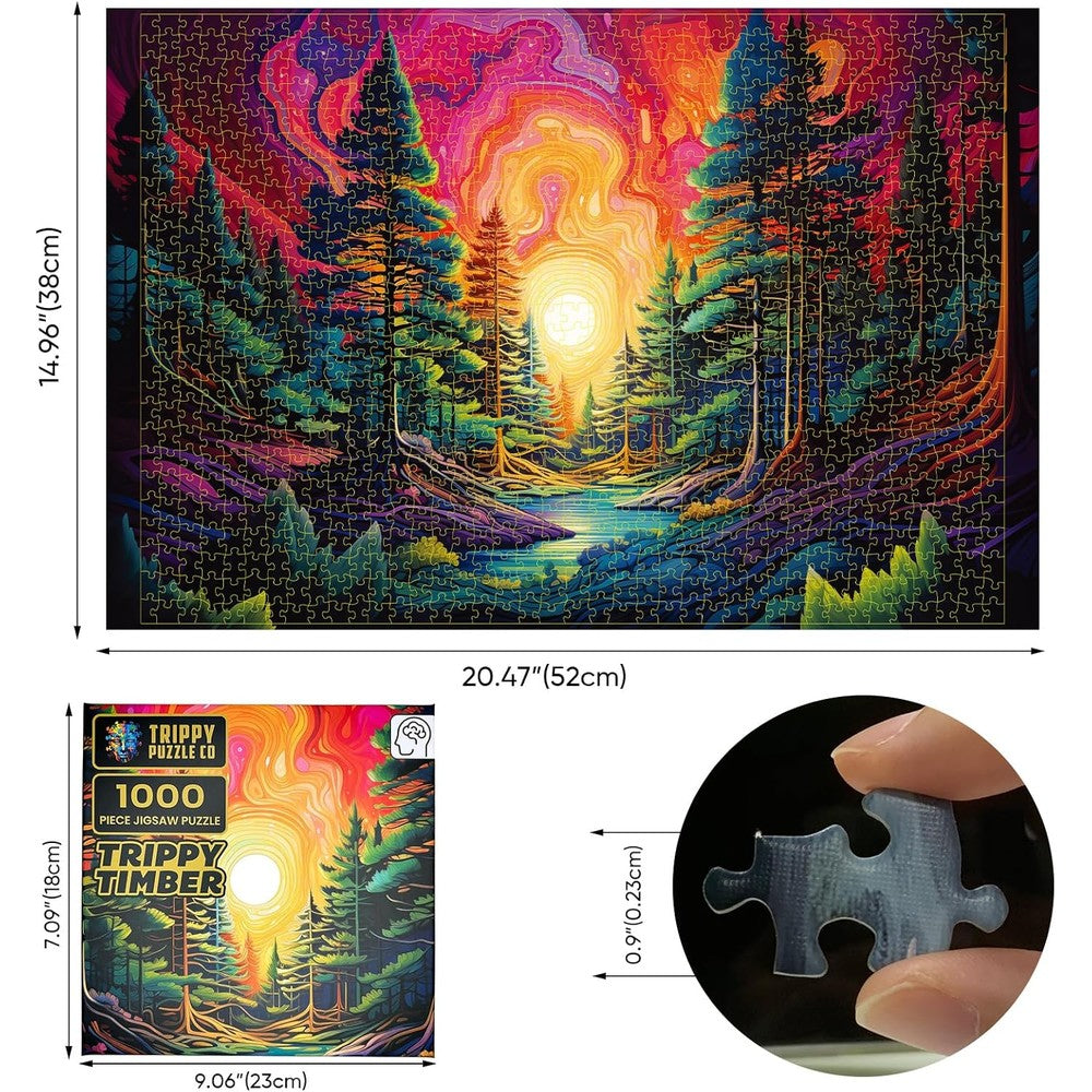 Trippy Puzzles - 1000 Piece Jigsaw Trippy Timber