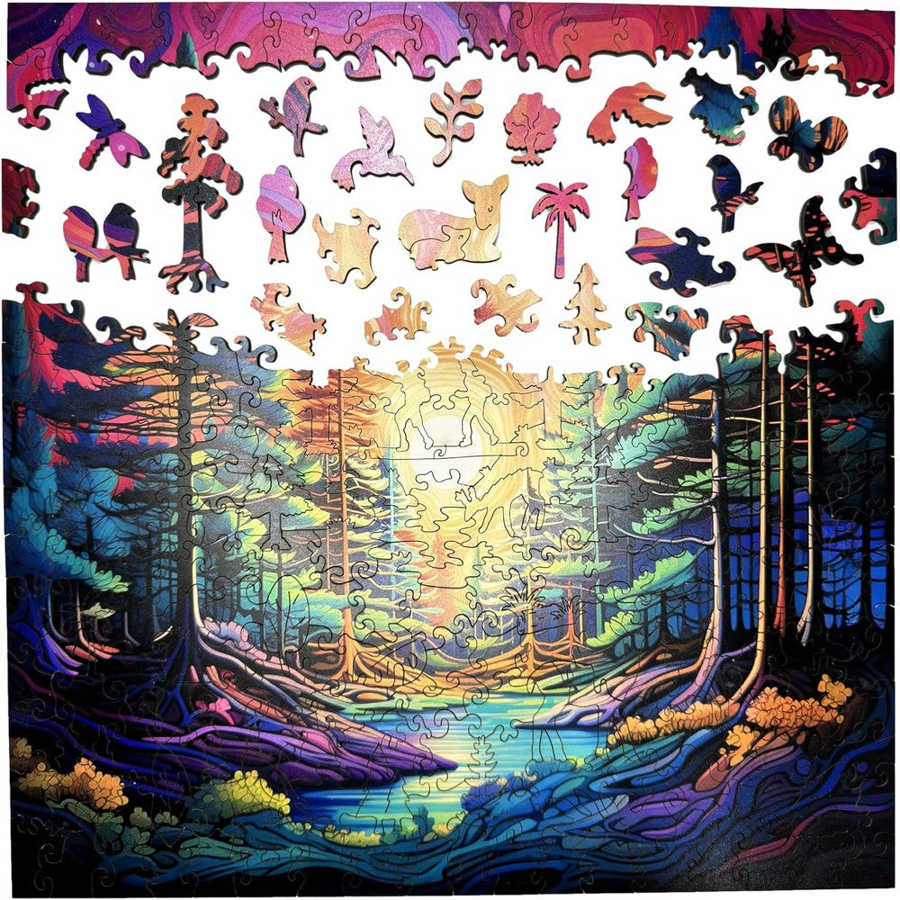 Trippy Puzzles - 300 Pce Wood Jigsaw Trippy Timber