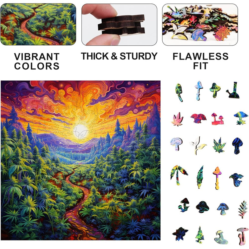 Trippy Puzzles - 300 Pce Wood Jigsaw Kaleidokush