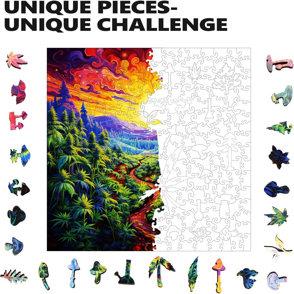 Trippy Puzzles - 300 Pce Wood Jigsaw Kaleidokush