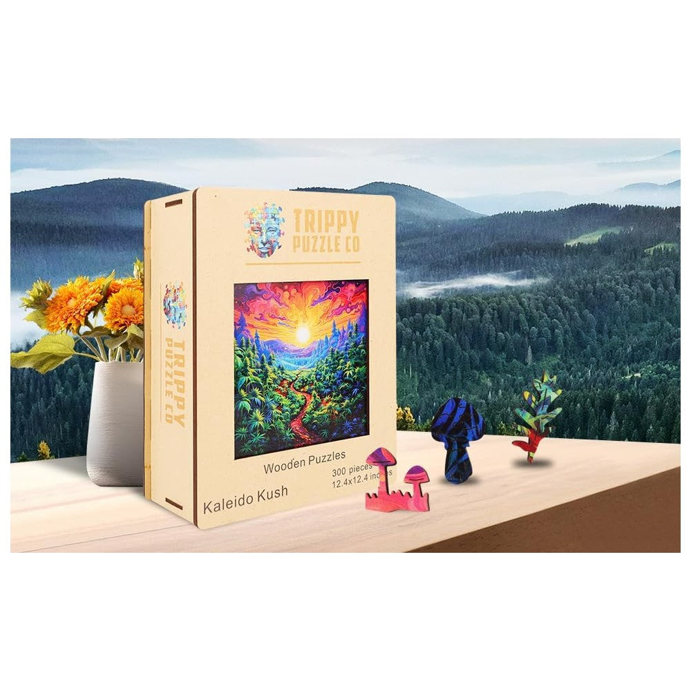 Trippy Puzzles - 300 Pce Wood Jigsaw Kaleidokush