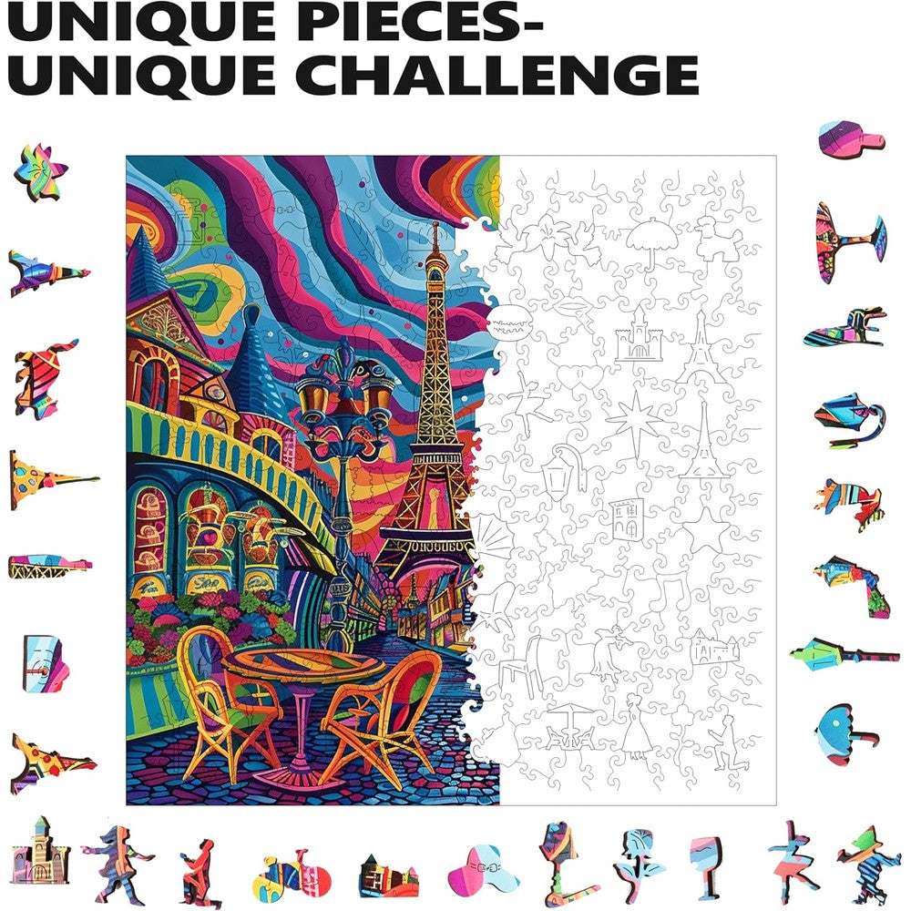 Trippy Puzzles - 300 Pce Wood Jigsawparisian Prism