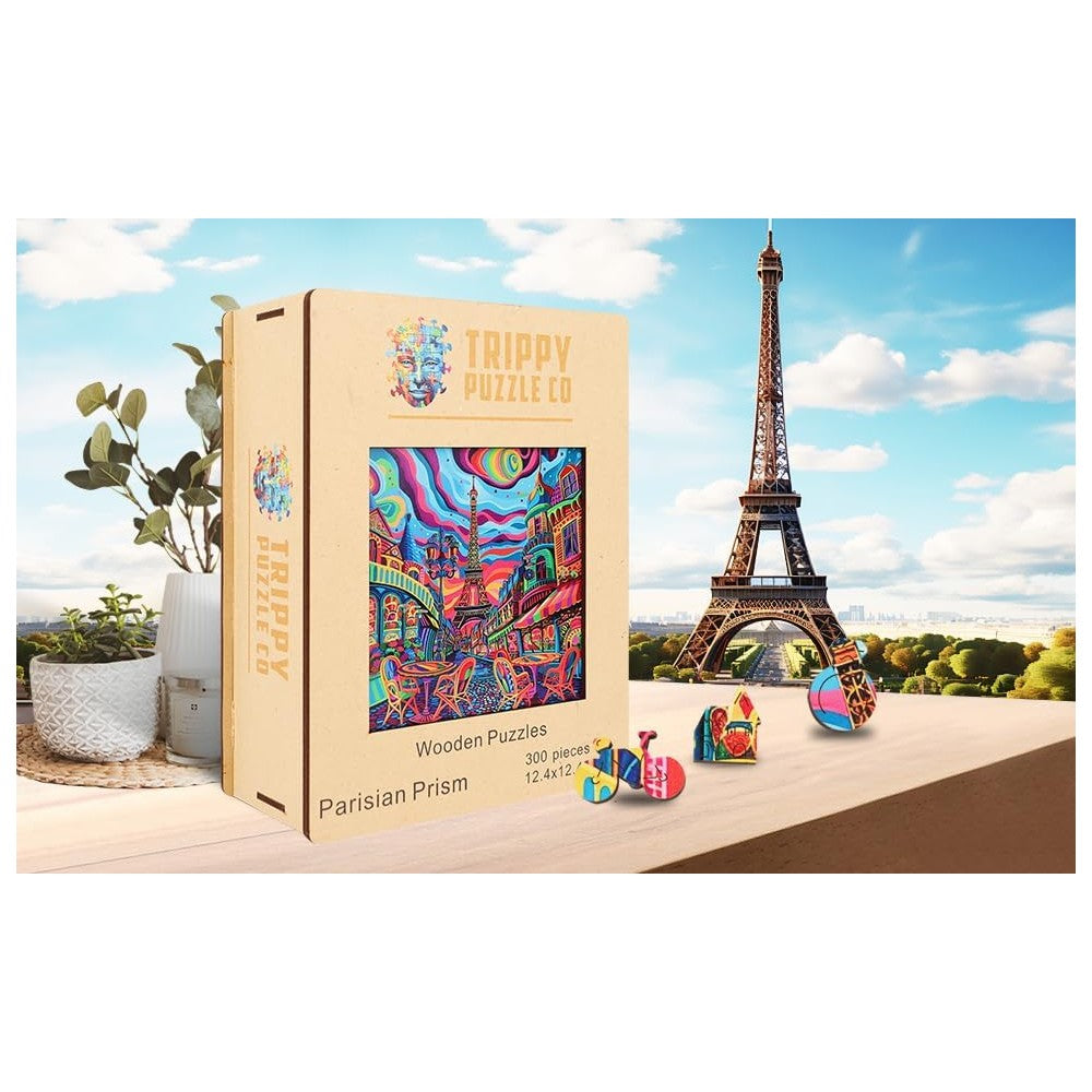 Trippy Puzzles - 300 Pce Wood Jigsawparisian Prism