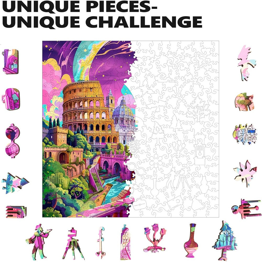 Trippy Puzzles - 300 Pce Wood Jigsaw Roman Riddle