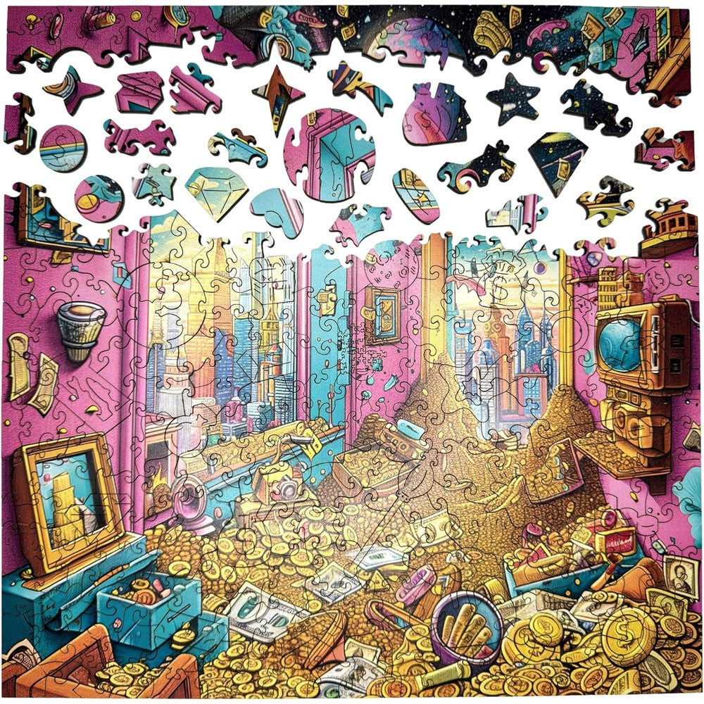 Trippy Puzzles - 300 Pce Wood Jigsaw Treasure Trove