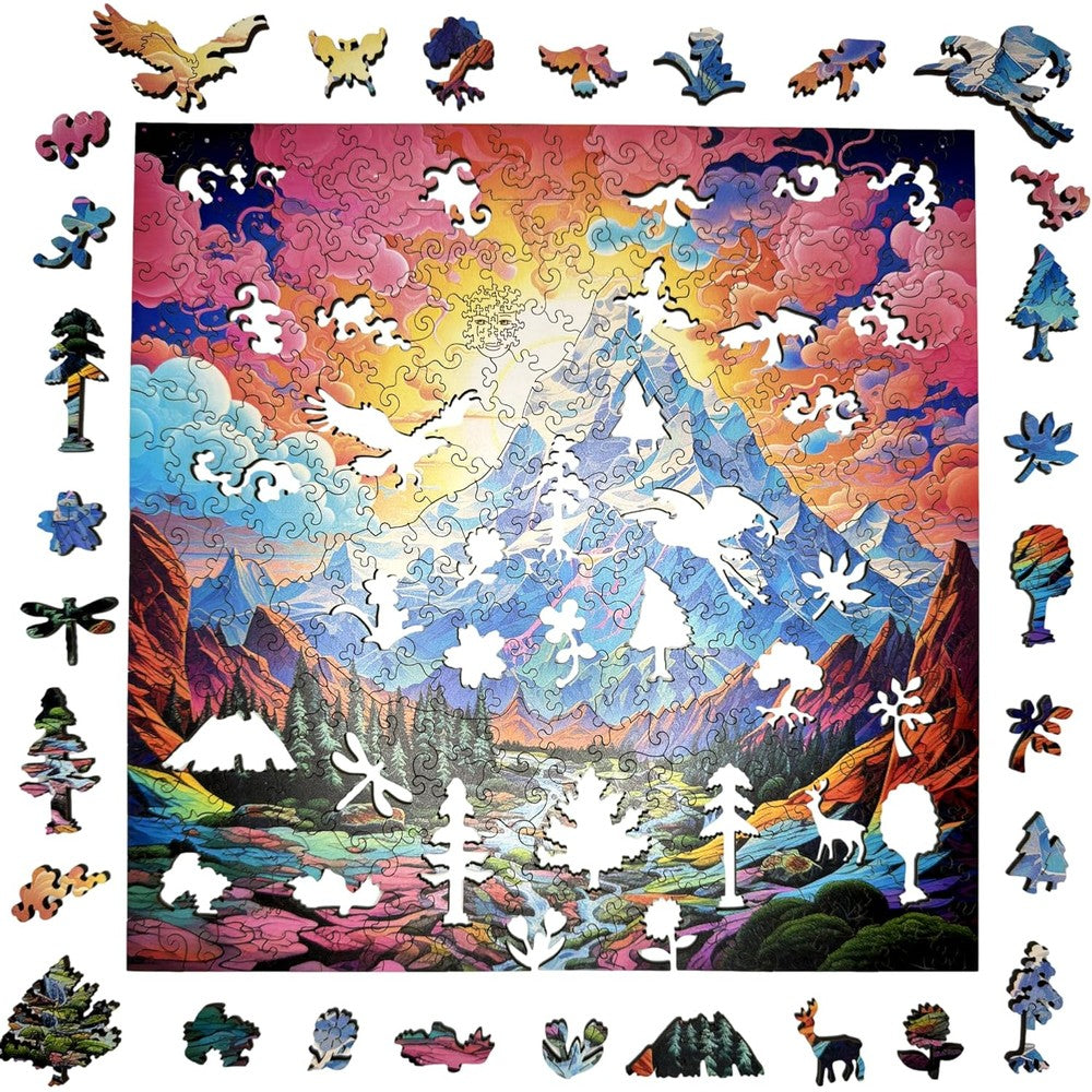 Trippy Puzzles - 300 Pce Wood Jigsaw Rocky Ridges