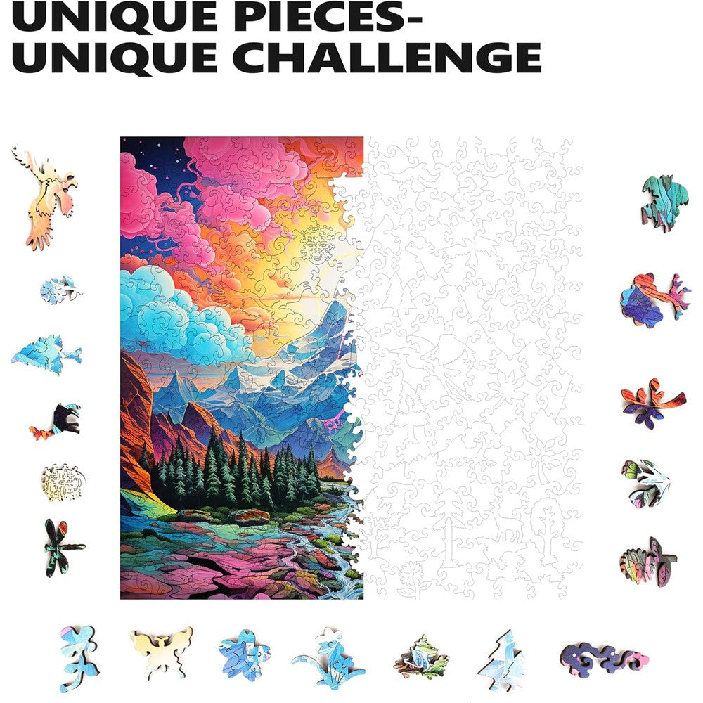 Trippy Puzzles - 300 Pce Wood Jigsaw Rocky Ridges