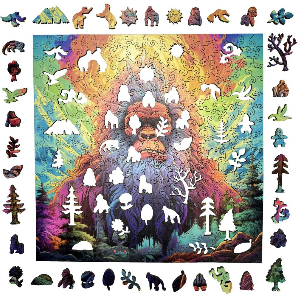 Trippy Puzzles - 300 Pce Wood Jigsaw Yeti Yonder
