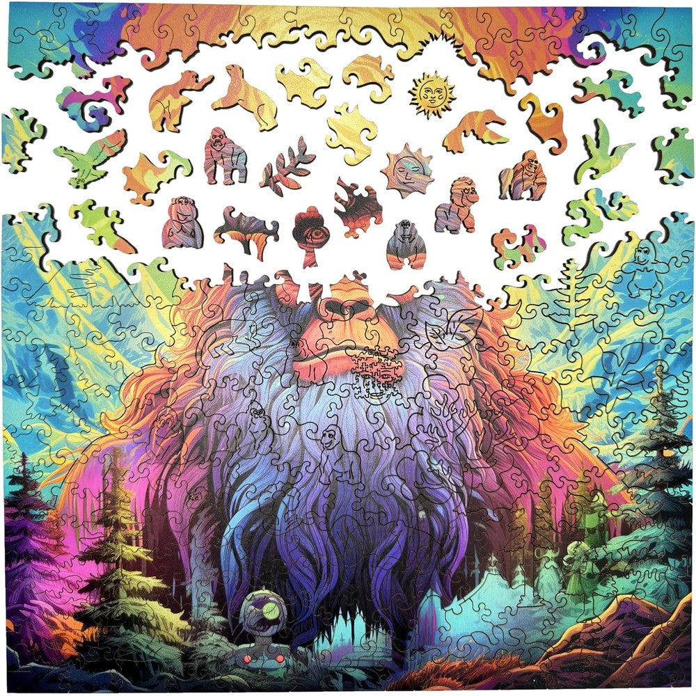 Trippy Puzzles - 300 Pce Wood Jigsaw Yeti Yonder