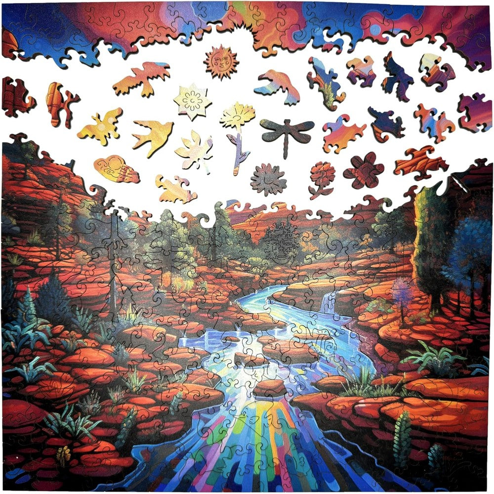 Trippy Puzzles - 300 Pce Wood Jigsaw Sedona Sunset