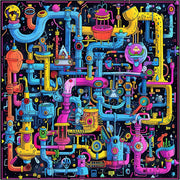 Trippy Puzzles - 300 Pce Wood Jigsaw Sci-Fi Sewer