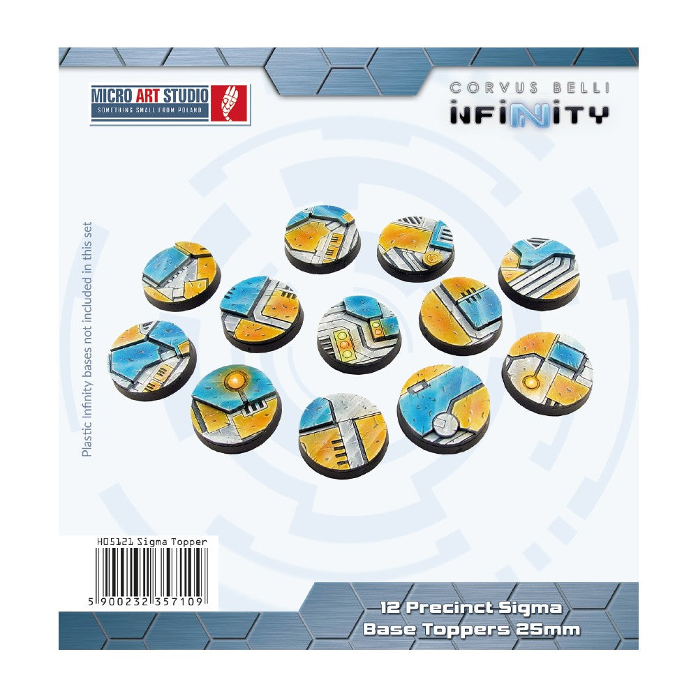Micro Art Studio - Infinity Bases - Precinct Sigma Base Topper Round 25mm (12)