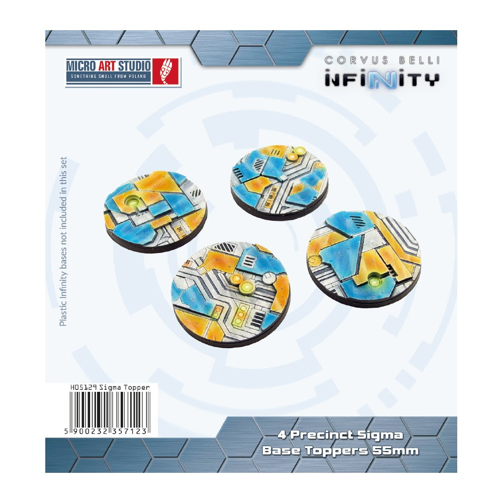 Micro Art Studio - Infinity Bases - Precinct Sigma Base Topper Round 55mm (4)