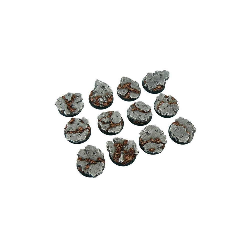 Micro Art Studio - Resin Round/Oval Bases - Ruins Bases - Round 25mm (5)