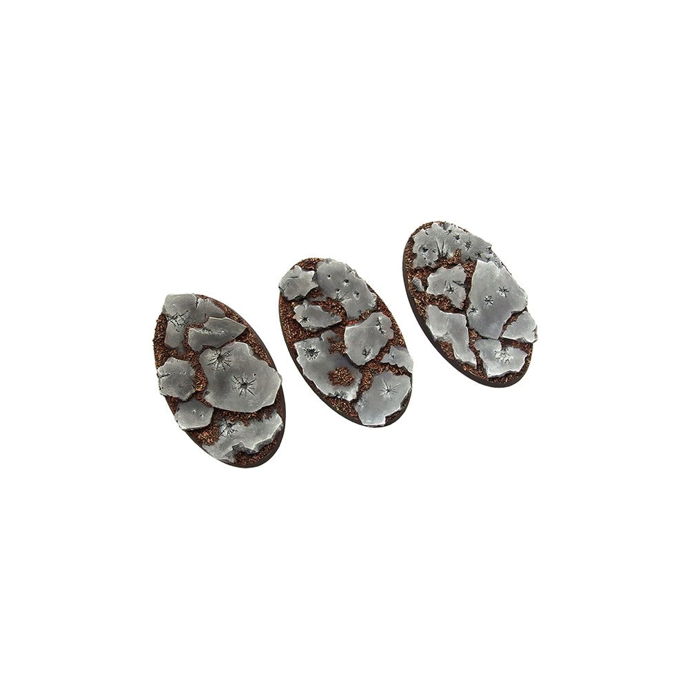 Micro Art Studio - Resin Round/Oval Bases - Ruins Bases - Oval 75x42mm (2)