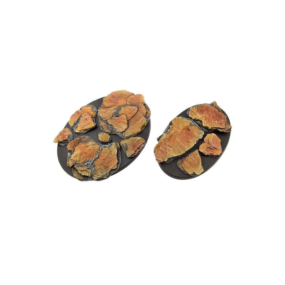 Micro Art Studio - Resin Round/Oval Bases - Shale Basing Kit (15)