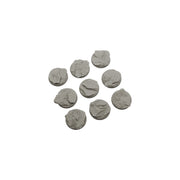 Micro Art Studio - Resin Round/Oval Bases - Shale Bases - Round 28mm (5)