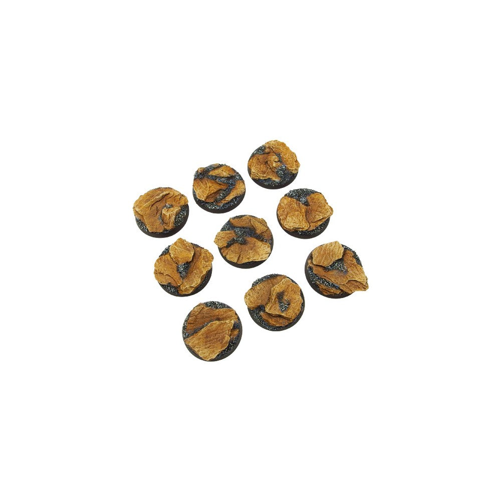 Micro Art Studio - Resin Round/Oval Bases - Shale Bases - Round 28mm (5)