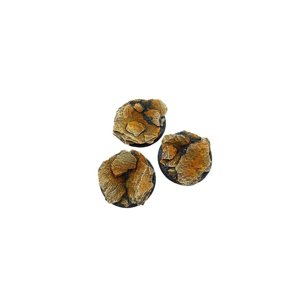 Micro Art Studio - Resin Round/Oval Bases - Shale Bases - Round 50mm (2)