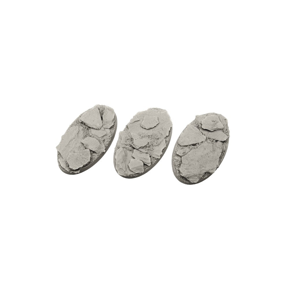 Micro Art Studio - Resin Round/Oval Bases - Shale Bases - Oval 75x42mm (2)