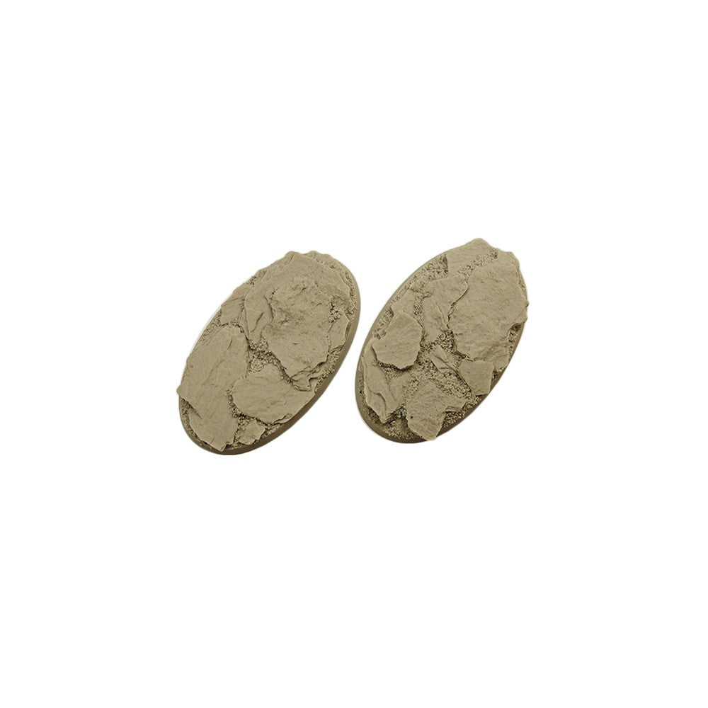Micro Art Studio - Resin Round/Oval Bases - Shale Bases - Oval 90x52mm (2)