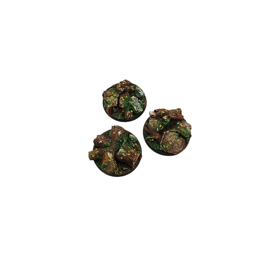 Micro Art Studio - Resin Round/Oval Bases - Forest Bases - Round 50mm (2)