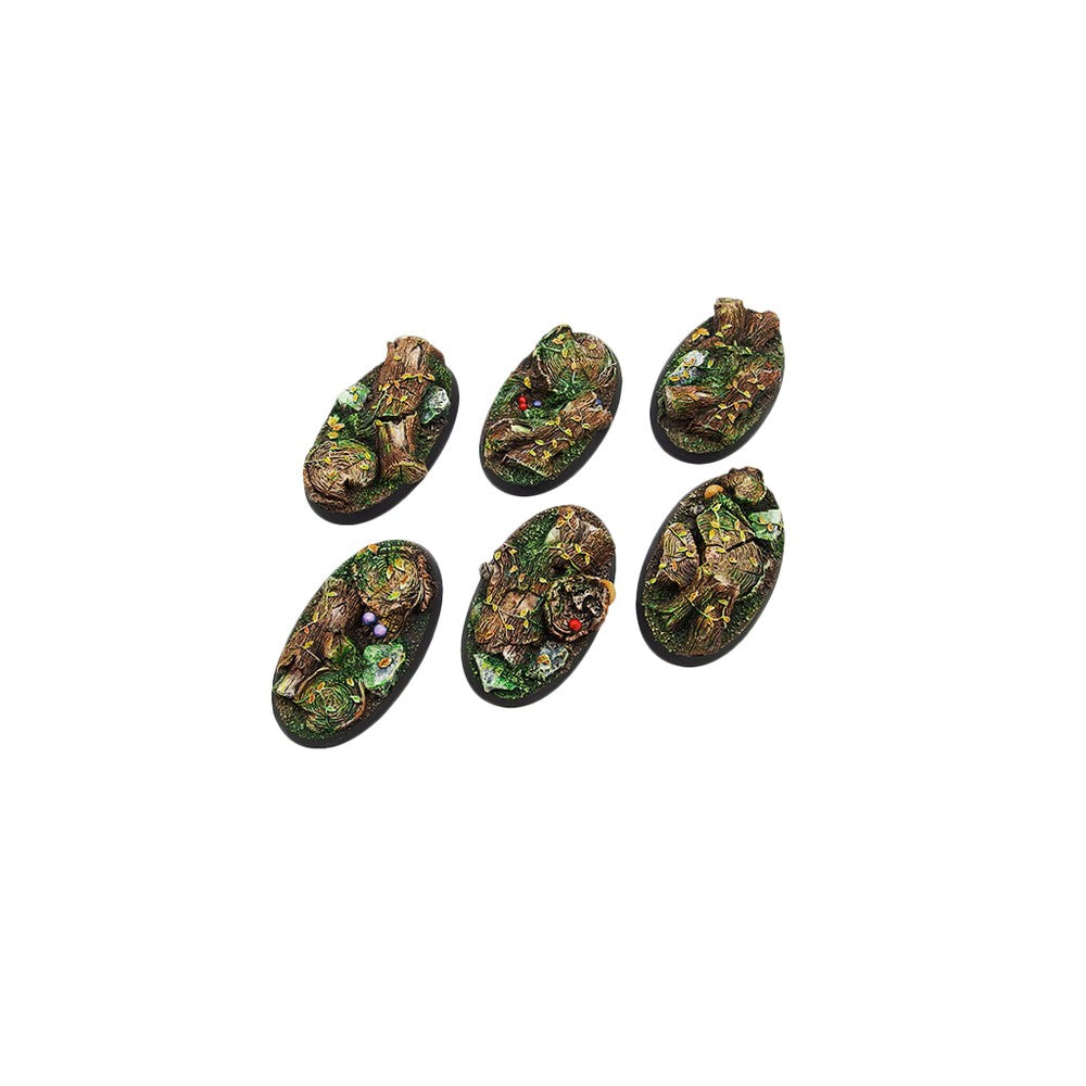 Micro Art Studio - Resin Round/Oval Bases - Forest Bases - Oval 60x35mm (4)