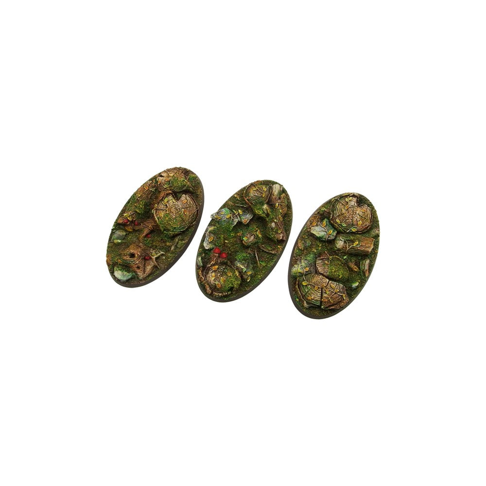 Micro Art Studio - Resin Round/Oval Bases - Forest Bases - Oval 75x42mm (2)