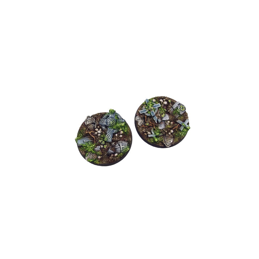 Micro Art Studio - Resin Round/Oval Bases - Graveyard Bases - Round 60mm (1)
