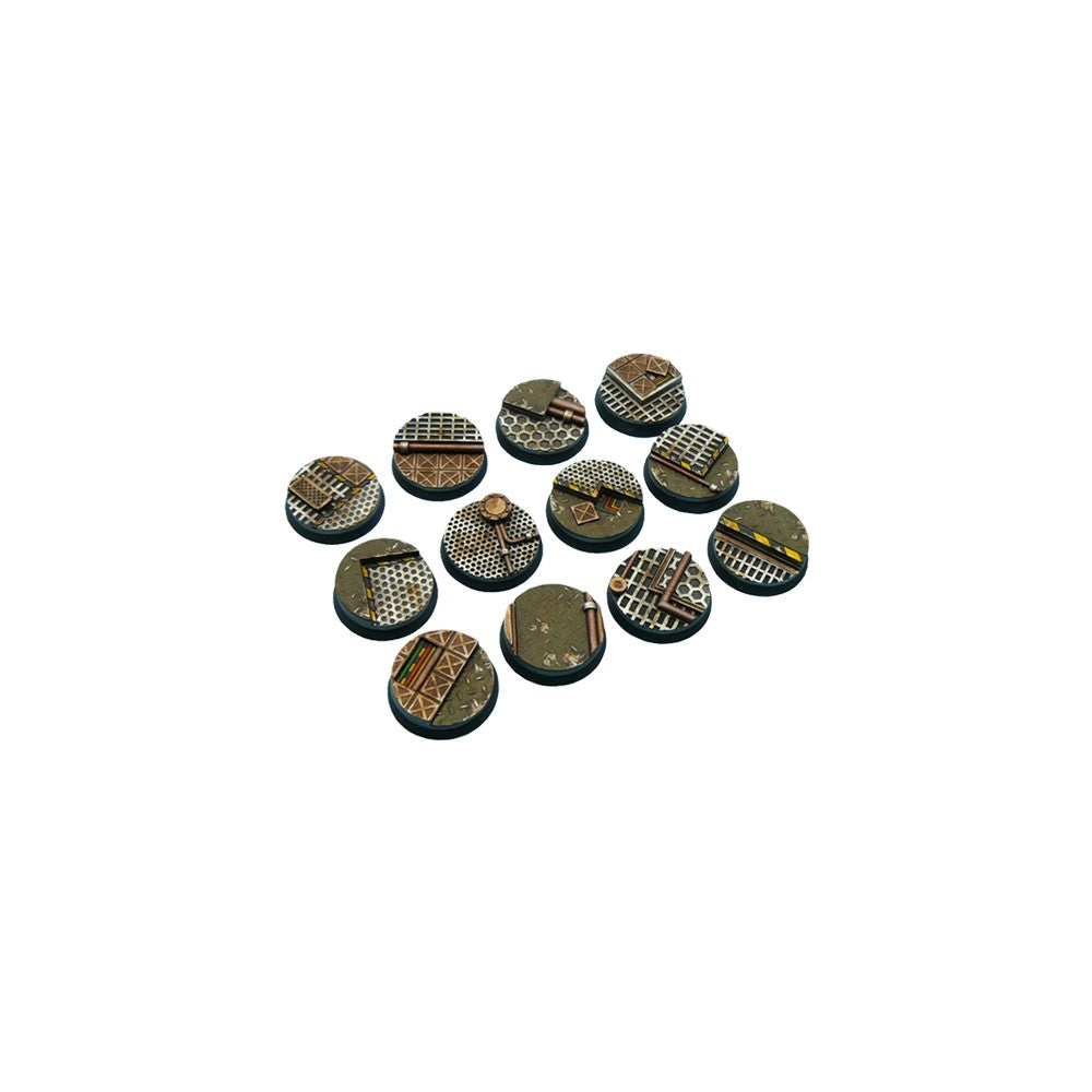 Micro Art Studio - Resin Round/Oval Bases - Tech Bases - Round 25mm (5)
