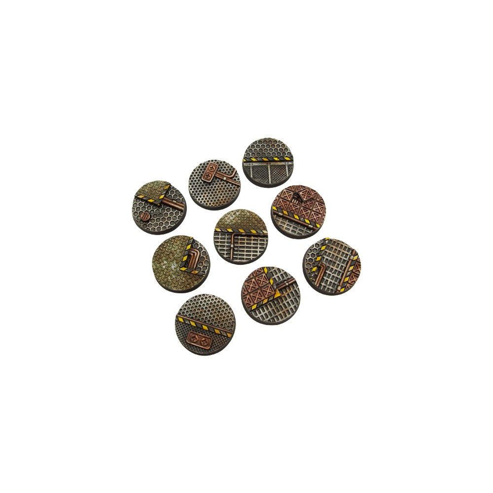 Micro Art Studio - Resin Round/Oval Bases - Tech Bases - Round 28mm (5)