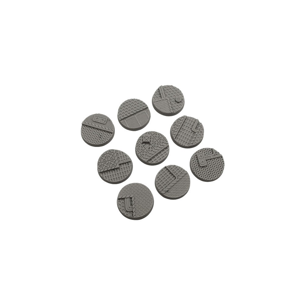 Micro Art Studio - Resin Round/Oval Bases - Tech Bases - Round 28mm (5)