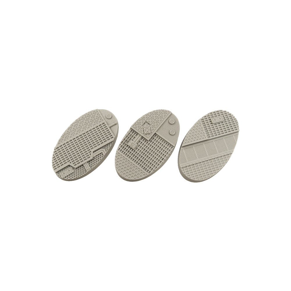 Micro Art Studio - Resin Round/Oval Bases - Tech Bases - Oval 75x42mm (2)